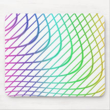 Curved and Straight Lines in Abstract Art Mouse Pads
