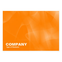 Curves II Orange Business Cards