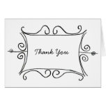 Curvey Elegance Thank You Cards