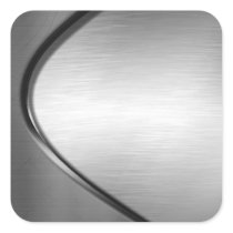Curvy Brushed Metal Look Stickers