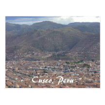 cusco city postcard