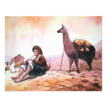 Cusco Peru Llama Picture Personalized Invite