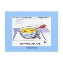 Custards Last Flan Funny Cartoon Postcards