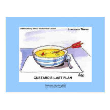 Custards Last Flan Funny Cartoon Postcards