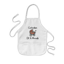 Custodian Of A Miracle New Mom Aprons