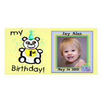 Custom 1st Birthday Photo Cards