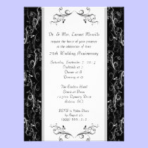 Custom 25th Anniversary Invitations invitations