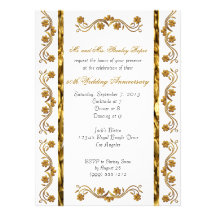 Custom 50th Anniversary Invitations