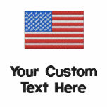 Custom American Flag Embroidered Golf Shirt embroidered shirts