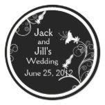 Custom Art Deco Stickers in Black and White