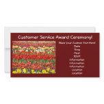 Custom Award Ceremony Invitation Cards Tulips Custom Photo Card