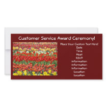 Custom Award Ceremony Invitation Cards Tulips Custom Photo Card