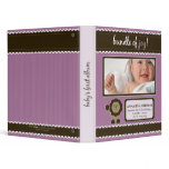 Custom Baby Album: Lavender Lion Bundle of Joy binders