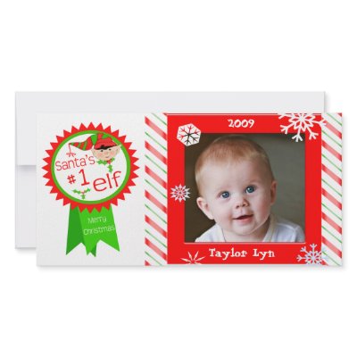 Custom Baby's Christmas Photo Card by jamiecreates1