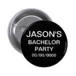 Custom Bachelor Party Pinback Button