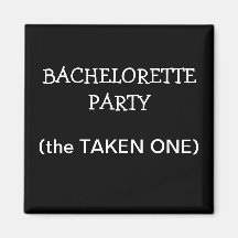 Custom Bachelorette Party ID Button Refrigerator Magnet