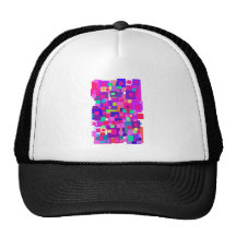 Custom Background Color Vertical Trucker Hats