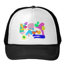 Custom Background Colour Joy Mesh Hats