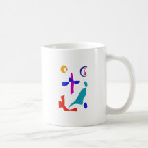 Custom Background Colour Moon through the Window Coffee Mug