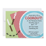 Custom Backyard Cookout invitations