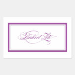 Custom_Baked Ziti Rectangular Sticker