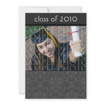CUSTOM Baroque 5x7 Graduation Invitation (grey)