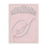 Custom Bat Mitzvah Design - Initial S Post Card