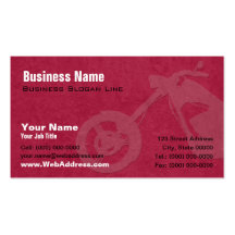 Custom Bike Builders Business Card