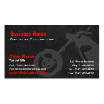 Custom Bike Builders Business Card