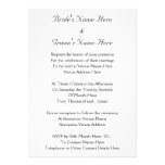 Custom Black and White Wedding Invitation Design