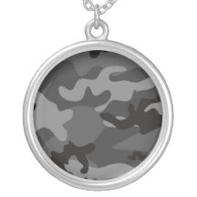 Custom Black Camo Necklace