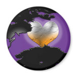 Custom Black New Moon Refrigerator Magnets