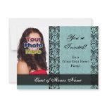 Custom Blue Pretty Party Invitation