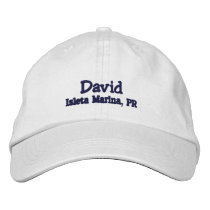 Custom boating Hat - David Embroidered Hat