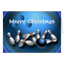 Custom Bowling Greeting Cards
