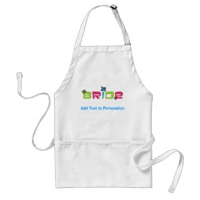 Custom Bride Apron by lesrubaweddings