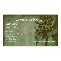 Custom Business Card, Design Online Green Eco Tree