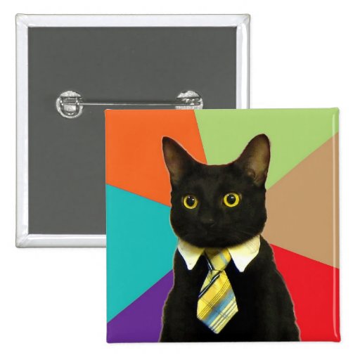 Custom Business Cat Button