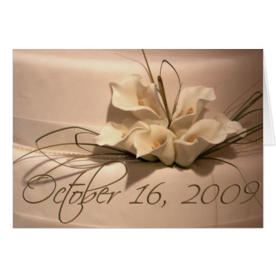 Custom Calla Lily Cake Greeting Card by perfectpostage