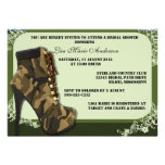Custom Camouflage Military Bridal Shower Invites