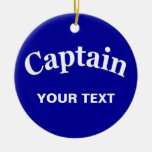 CUSTOM CAPTAIN CHRISTMAS TREE ORNAMENT