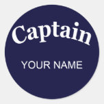 CUSTOM CAPTAIN ROUND STICKERS