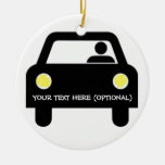 Custom Car and Driver Christmas Ornament