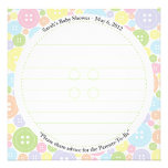 Custom Carol |  Cute as a Button | Advice Card Custom Announcements