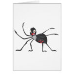 Custom Cartoon Black Widow Spider Shirt Card