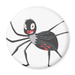 Custom Cartoon Black Widow Spider Shirt magnets