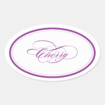 Custom_Cherry Oval Oval Sticker