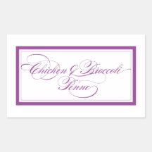Custom_Chicken & Broccoli Penne Rectangle Stickers