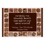 Custom Chocolate Sweet Shoppe Business Cards