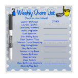 Custom Chore list dry erase board